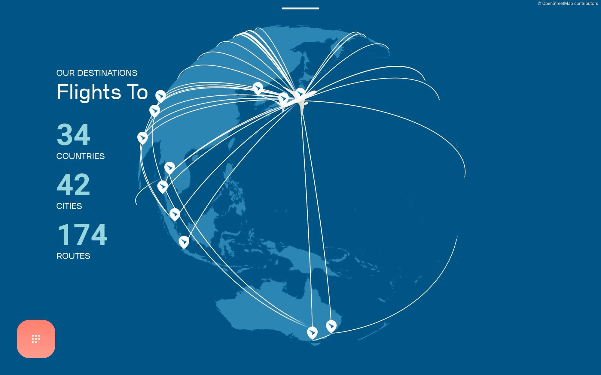 Arc 2025 PR 3 - Airline Route Map